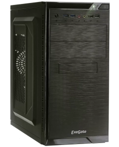 Купить Корпус компьютерный EXEGATE QA-412U (EX272745RUS) Black в E-mobi