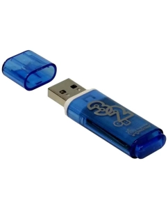 Купить Флешка SmartBuy Glossy 32ГБ Cyan (SB32GBGS-B)  в E-mobi