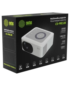 Купить Видеопроектор CACTUS CS-PRE.08WT.WXGA White  в E-mobi