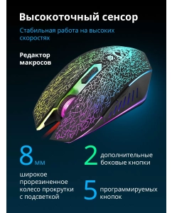 Купить Игровой комплект Defender Target  MKP-350 4в1 (клавиатура, мышь, гарнитура + коврик)  в E-mobi