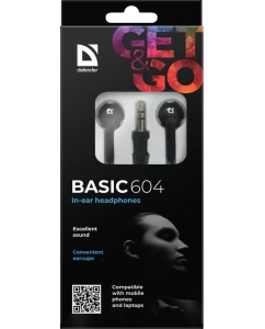 Купить Наушники Defender Basic 604 Black  в E-mobi