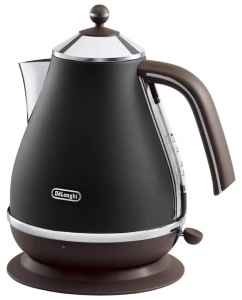 Купить Чайник электрический Delonghi IconaVintage 1.7 л черный, коричневый  в E-mobi