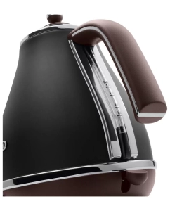 Купить Чайник электрический Delonghi IconaVintage 1.7 л черный, коричневый  в E-mobi