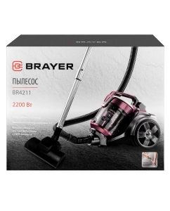 Купить Пылесос Brayer BR4211 фиолетовый в E-mobi