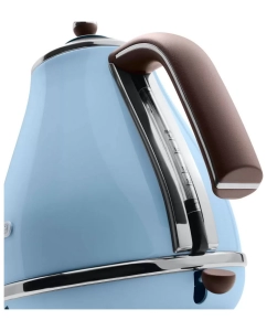 Купить Чайник электрический Delonghi IconaVintage 1.7 л голубой, серый  в E-mobi