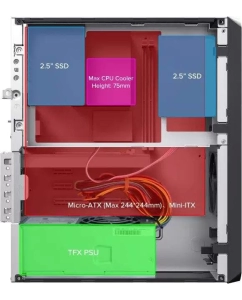 Купить Корпус компьютерный Foxconn (FL-1004-TFX230B-85) Black  в E-mobi
