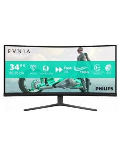 Купить 34" Монитор Philips черный 180Hz 3440x1440 VA  в E-mobi