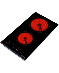 Купить Встраиваемая варочная панель электрическая HYUNDAI HHE 3286 черный  в E-mobi