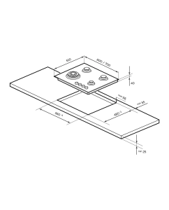 Купить Встраиваемая варочная панель газовая LEX GVG 642-1 GR серый  в E-mobi