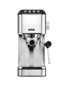 Купить Рожковая кофеварка BBK BCM1501 серебристый; черный  в E-mobi