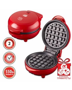 Купить Электровафельница Великие Реки Кубань-7 красная  в E-mobi