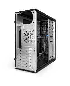 Купить Корпус компьютерный ExeGate CP-603 (EX278390RUS) черный  в E-mobi