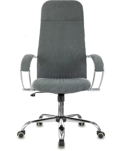 Купить Компьютерное кресло Бюрократ CH-610SL, ткань, серый, металл [ch-610sl/fabr-dgrey]  в E-mobi