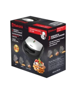 Купить Гриль SAKURA SA-7428 черный, серебристый  в E-mobi