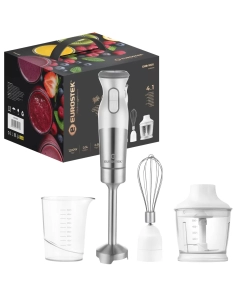 Купить Погружной блендер Eurostek EHB-1001 белый, серебристый  в E-mobi