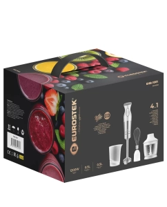 Купить Погружной блендер Eurostek EHB-1001 белый, серебристый  в E-mobi