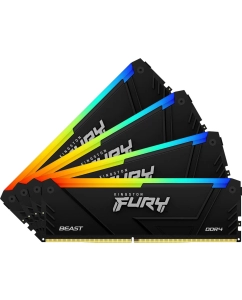 Купить Оперативная память Kingston Fury Beast (KF436C18BB2AK4/128) DDR4 4x32Gb 3600MHz  в E-mobi