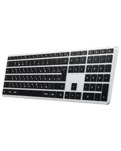 Купить Беспроводная клавиатура Satechi Slim X3 Bluetooth Keyboard-RU серебристый ST-BTSX3S-RU  в E-mobi