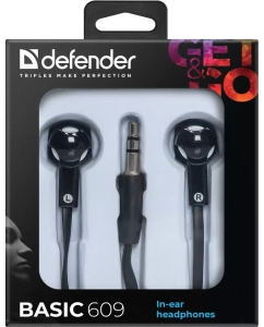 Купить Наушники Defender Basic 609 Black/White  в E-mobi
