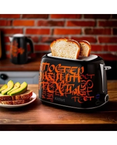 Купить Тостер Kitfort KT-6464 черный; красный  в E-mobi