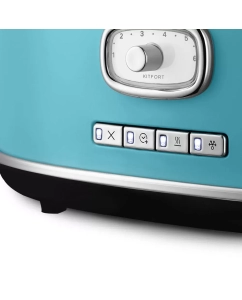 Купить Тостер Kitfort КТ-6455 голубой; серебристый  в E-mobi
