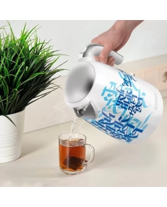 Купить Чайник электрический Kitfort KT-6772 1.7 л белый; синий; серебристый  в E-mobi