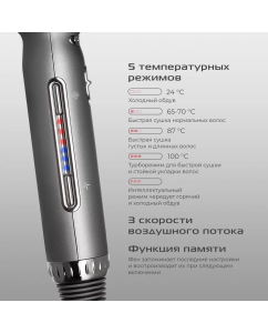 Купить Фен RED SOLUTION F582 1500 Вт серый  в E-mobi