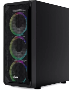 Купить Корпус компьютерный Powercase Mistral Z4 Mesh (CMIZB-L4) Black  в E-mobi