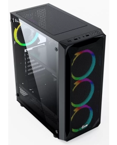 Купить Корпус компьютерный Powercase Mistral Z4 Mesh (CMIZB-L4) Black  в E-mobi