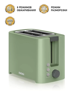 Купить Тостер BBK TR81M Green  в E-mobi