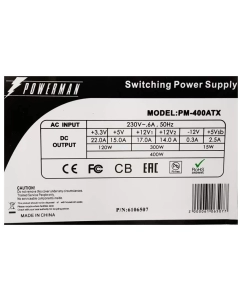 Купить Блок питания Powerman PM-400ATX 400W  в E-mobi