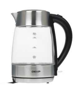 Купить Электрочайник DEXP FK-200 серебристый  в E-mobi