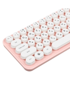 Купить Клавиатура+мышь беспроводная   DEXP Pink Lollipop розовый  в E-mobi