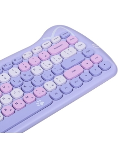 Купить Клавиатура+мышь беспроводная   DEXP Purple Kitten фиолетовый  в E-mobi