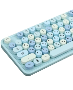 Купить Клавиатура+мышь беспроводная   DEXP Blue Candy синий  в E-mobi