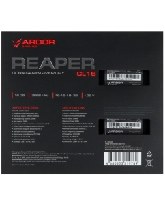 Купить Оперативная память ARDOR GAMING Reaper [DGSB416GB2666C16DC] 16 ГБ  в E-mobi