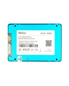 Купить SSD накопитель Netac N535S 2.5" 480 ГБ (NT01N535S-480G-S3X)  в E-mobi