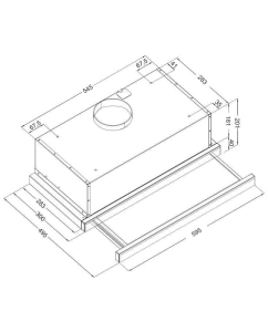 Купить Вытяжка встраиваемая Korting KHP 6512 N черный  в E-mobi