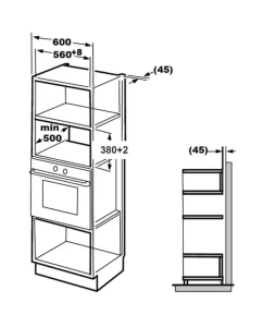 Купить Встраиваемая микроволновая печь Grundig GMI 11311 X серебристый  в E-mobi
