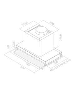 Купить Вытяжка встраиваемая Elica Boxin IX/A/120 серебристый  в E-mobi