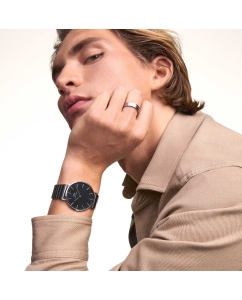 Купить Наручные часы Daniel Wellington Classic 40 Sterling Piano S Brushed Onyx  в E-mobi