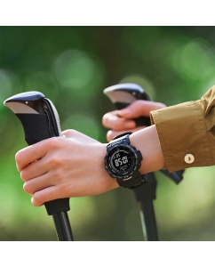 Купить Японские наручные часы Casio Pro Trek PRW-35Y-1B с хронографом  в E-mobi