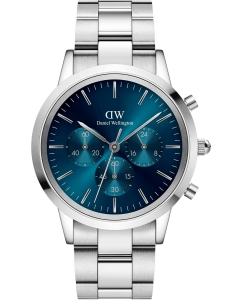 Купить Наручные часы Daniel Wellington Iconic Chronograph 42 Link S Arctic в E-mobi