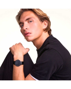 Купить Наручные часы Daniel Wellington Classic 40 Graphite Piano Brushed Grey  в E-mobi