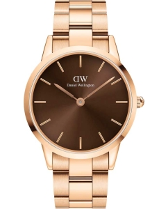 Купить Наручные часы Daniel Wellington Iconic Link Amber 40 RG Brown в E-mobi