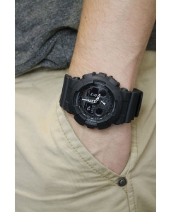 Купить Японские наручные часы Casio G-SHOCK GA-100-1A1 с хронографом  в E-mobi