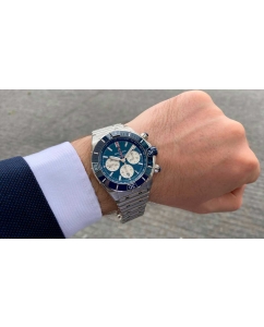 Купить Швейцарские механические наручные часы Breitling AB0136161C1A1 с хронографом  в E-mobi