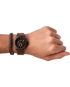 Купить Наручные часы Fossil FS5251SET с хронографом  в E-mobi