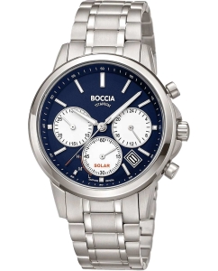Купить Титановые наручные часы Boccia Titanium 3742-03 с хронографом в E-mobi