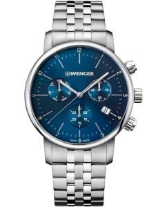 Купить Швейцарские наручные часы Wenger 01.1743.105 с хронографом в E-mobi